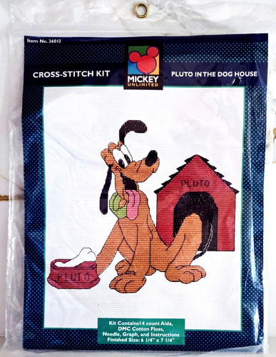 Disney kit punto croce plutone - punto,